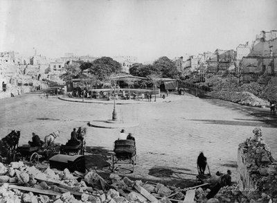 Mansheyya Square after the Bombardment of Alexandria by Zangaki Brothers